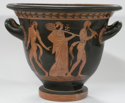 Red-figure Bell Krater, depicting various scenes relating to Dionysus, c.470-440 BC by Villa Giulia Painter